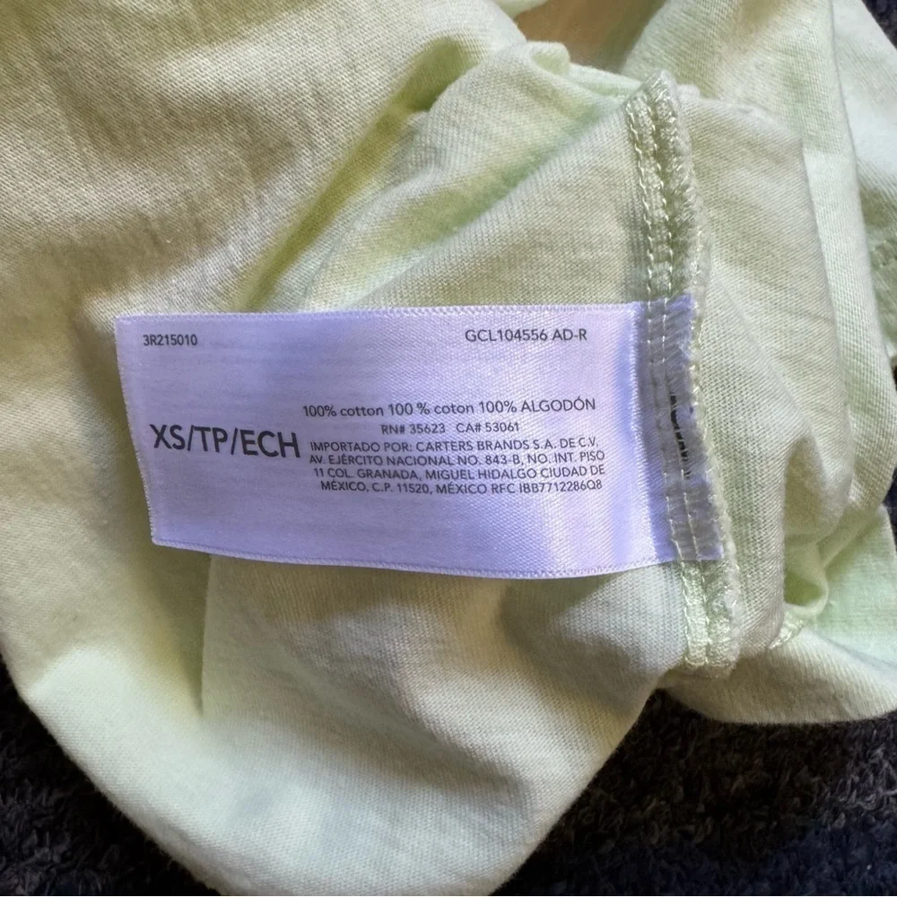 Carter’s Boys Chill Out Kids T-Shirt Light Green‎ Size XS